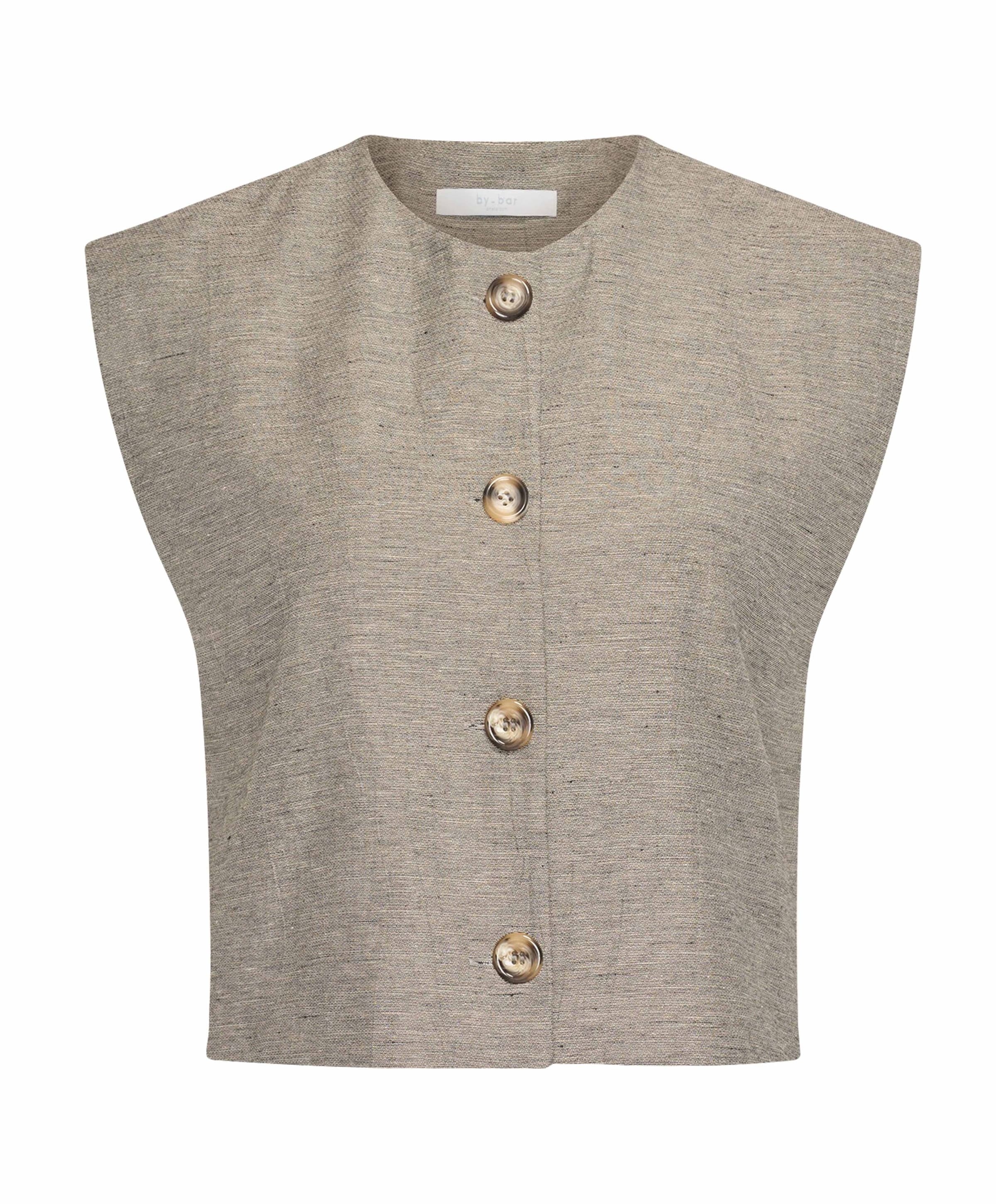 Dames gilet grijs