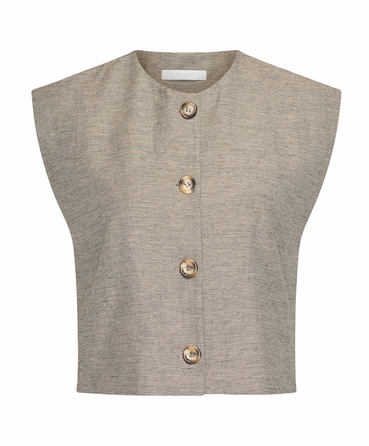 Dames gilet grijs