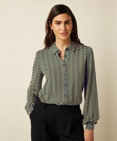 Dames blouse blauw