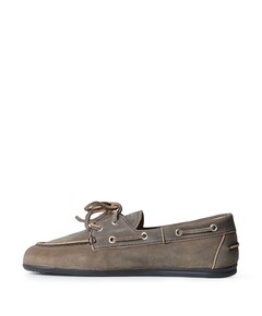 Boat Loafer Brushed dames mocassins grijs