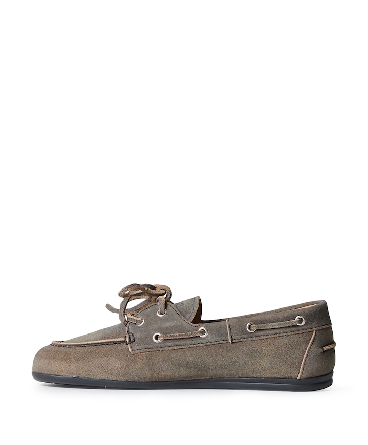 Boat Loafer Brushed dames mocassins grijs
