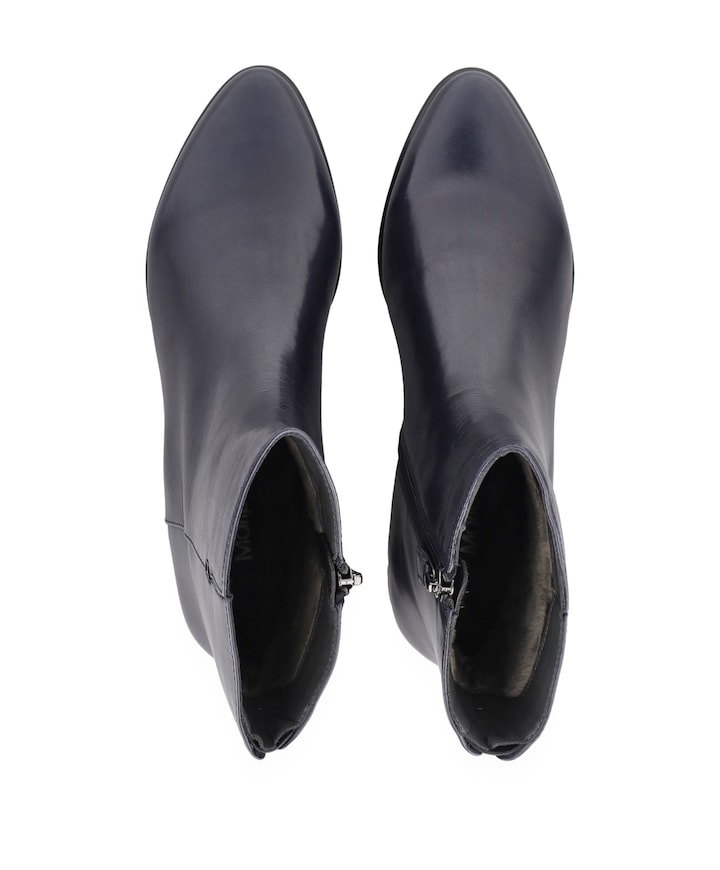 dames enkellaarzen blauw