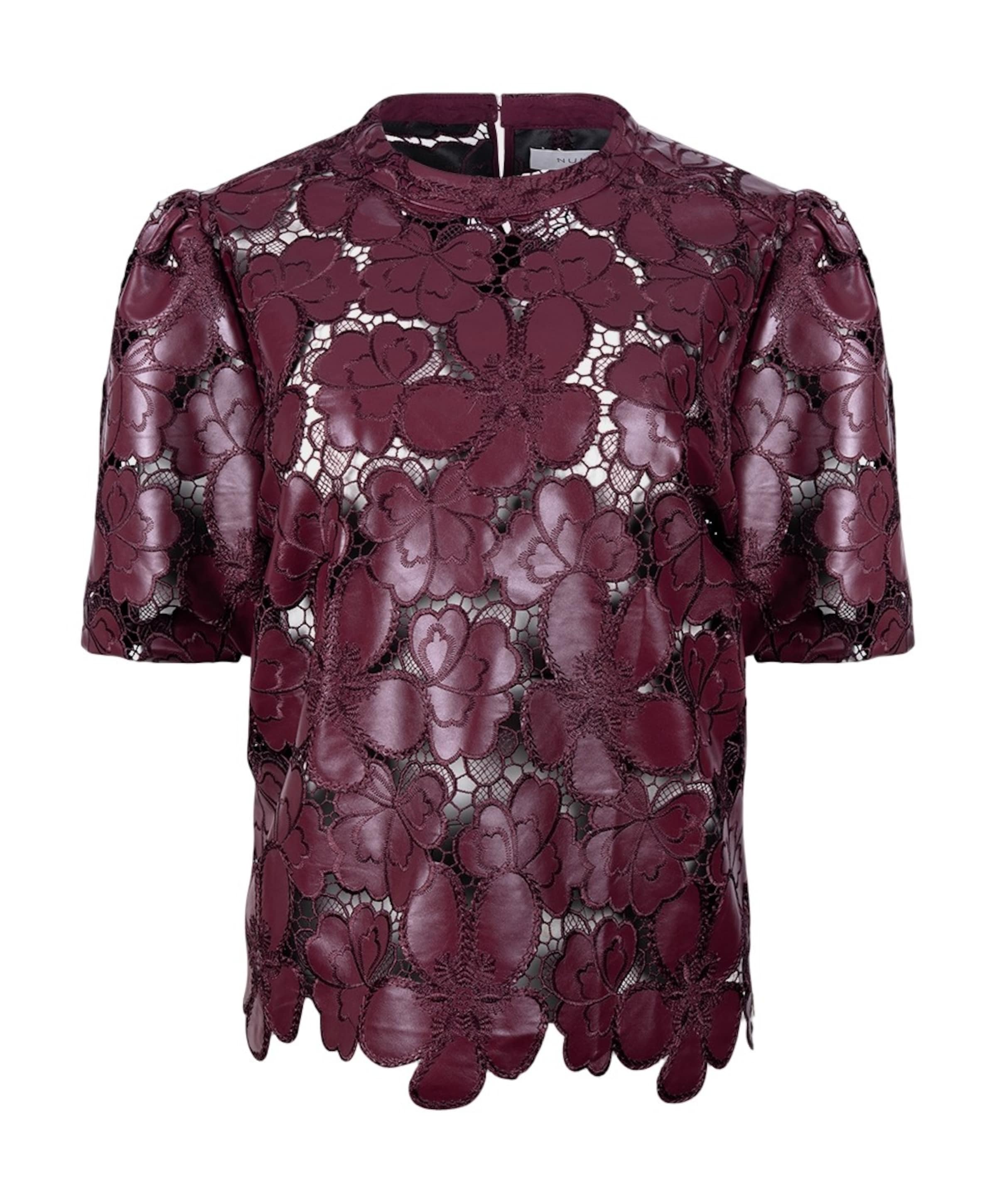 Dames top bordeaux