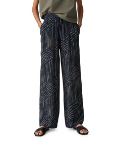 Marou palm leaves broek blauw