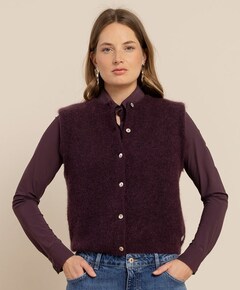 Dames gilet bordeaux