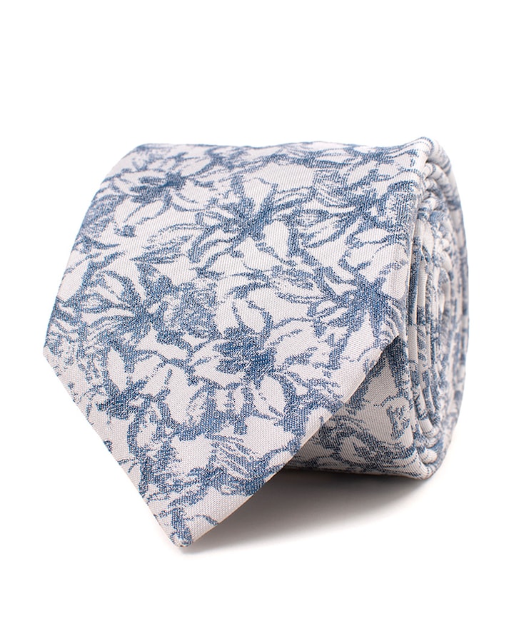 Heren stropdas blauw