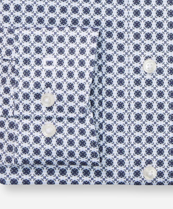 Overhemd lange mouw blauw