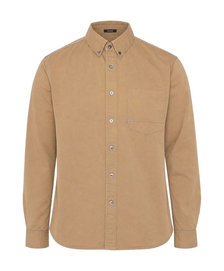 Heren overshirt beige