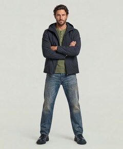 Heren jas blauw