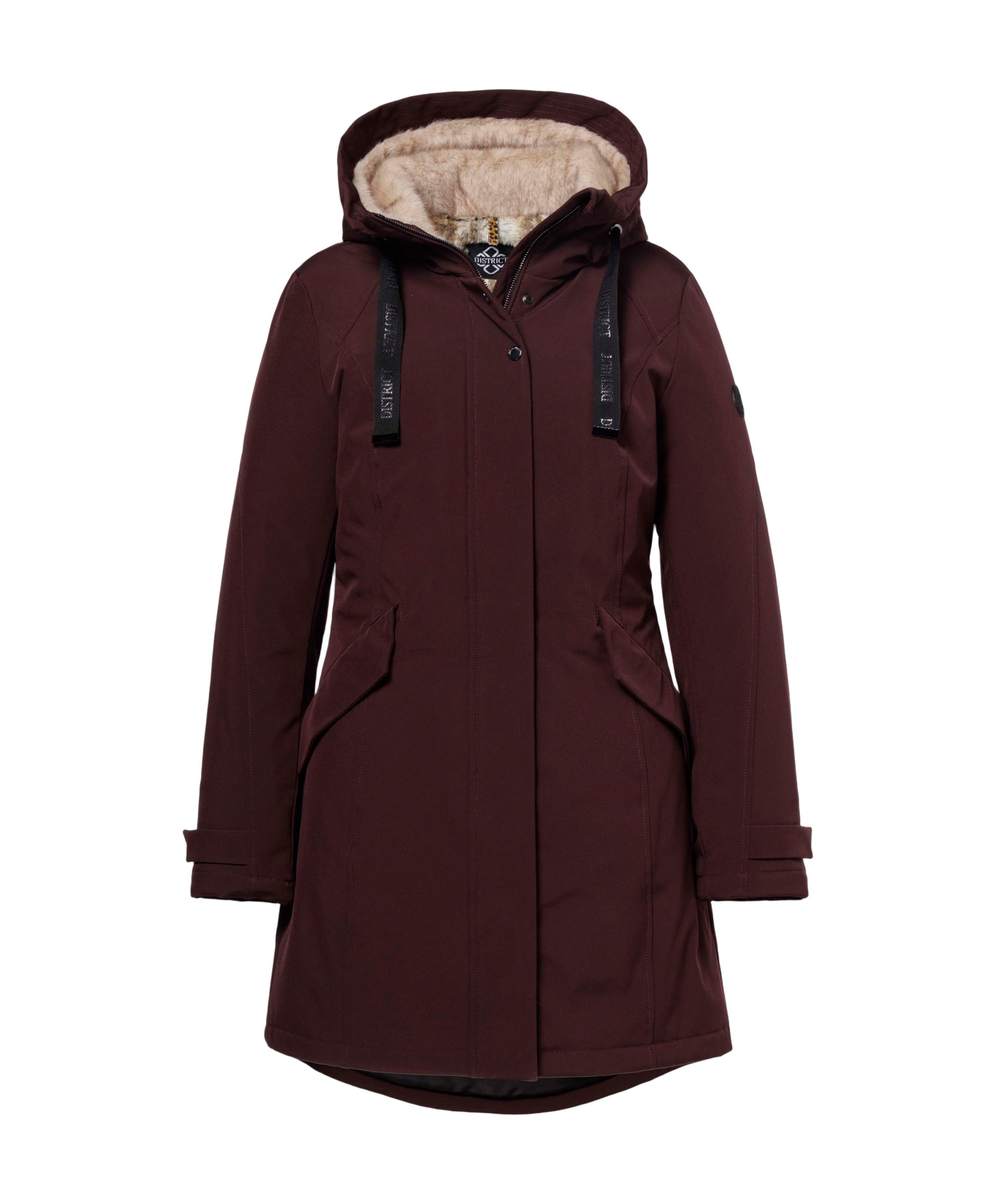 Dames jas bordeaux