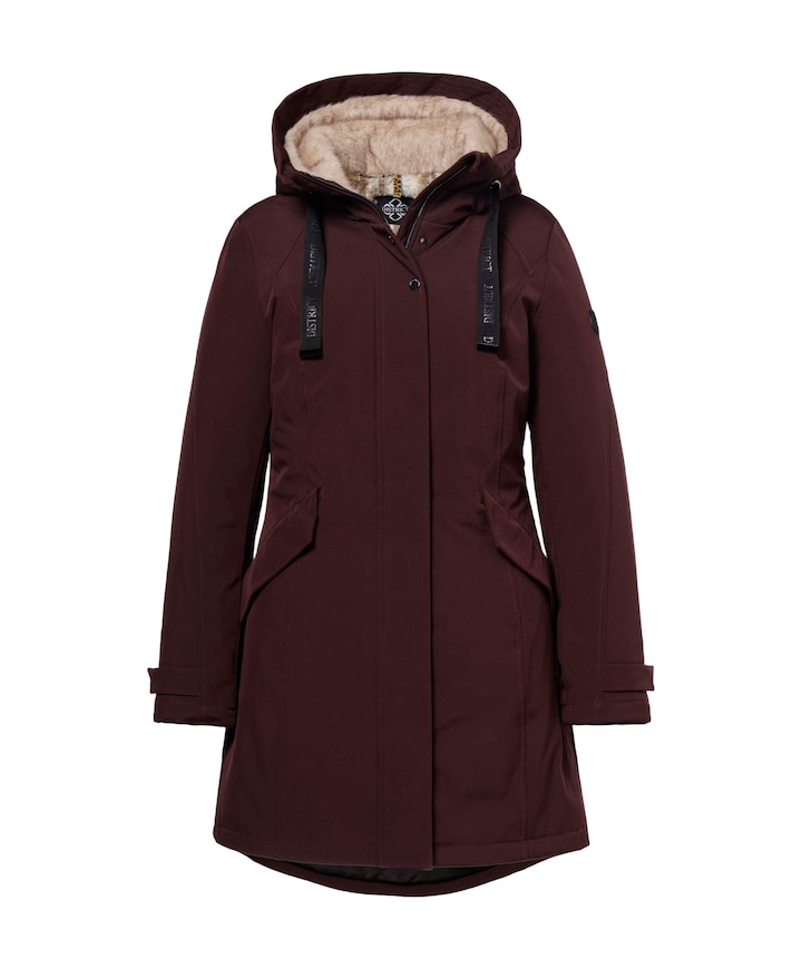 Dames jas bordeaux