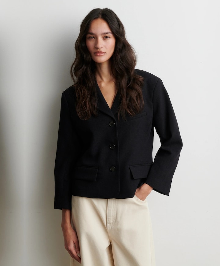 Dames blazer zwart