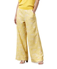 Alba jacquard broek geel