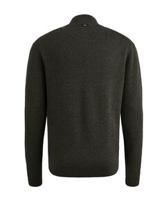 Heren trui met rits groen