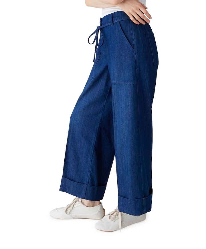 Meeri joy dames broek blauw