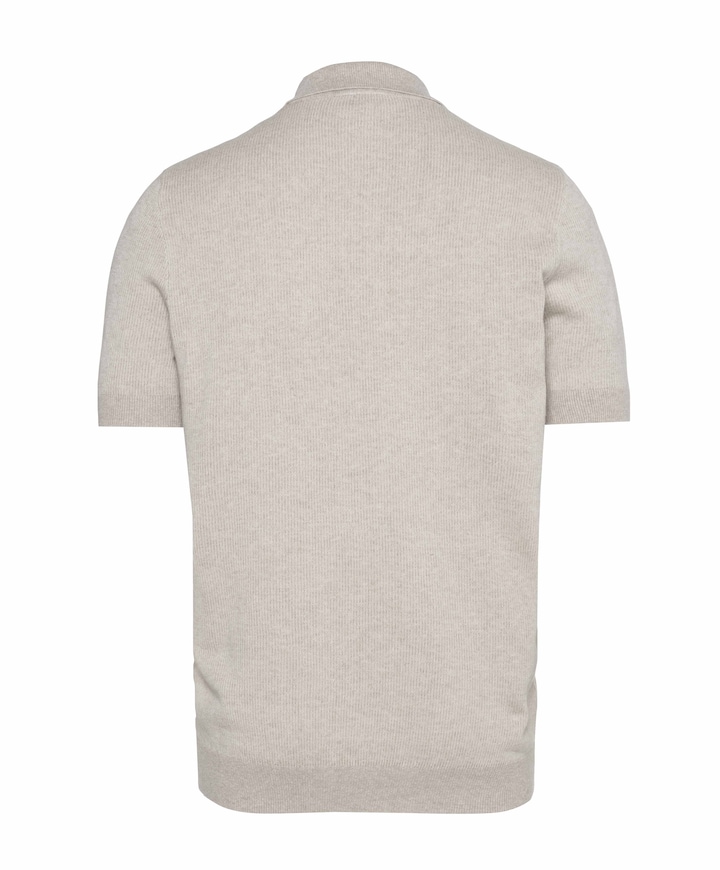 Heren polo beige