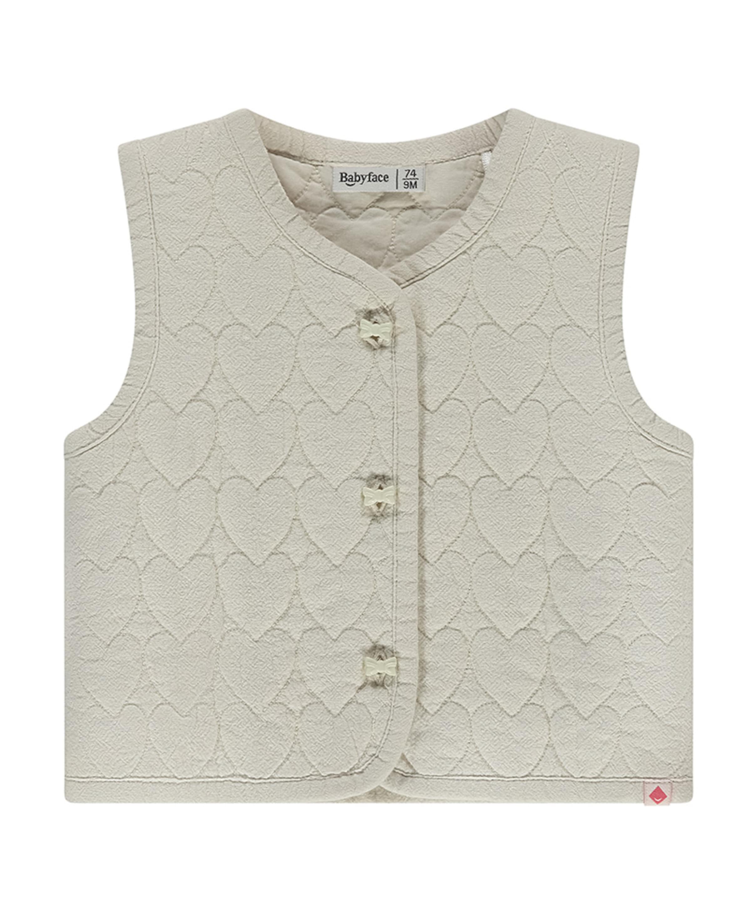 Meisjes gilet beige