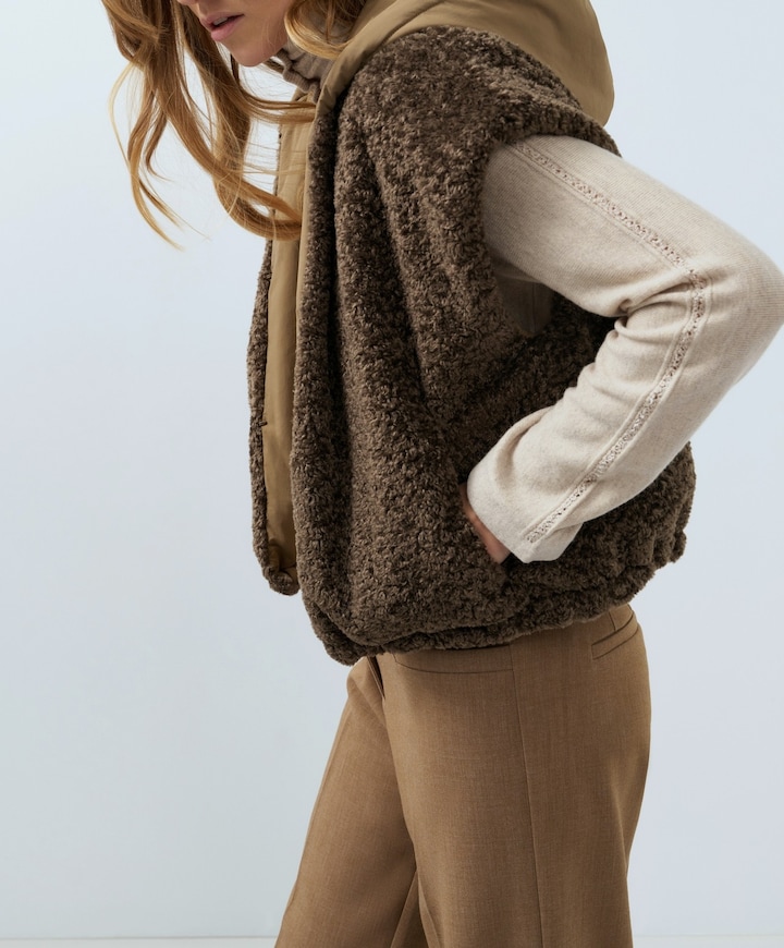 Dames bodywarmer bruin