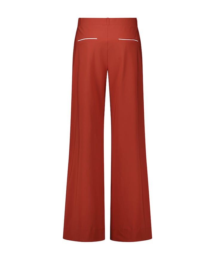 Lexie piping dames broek brique