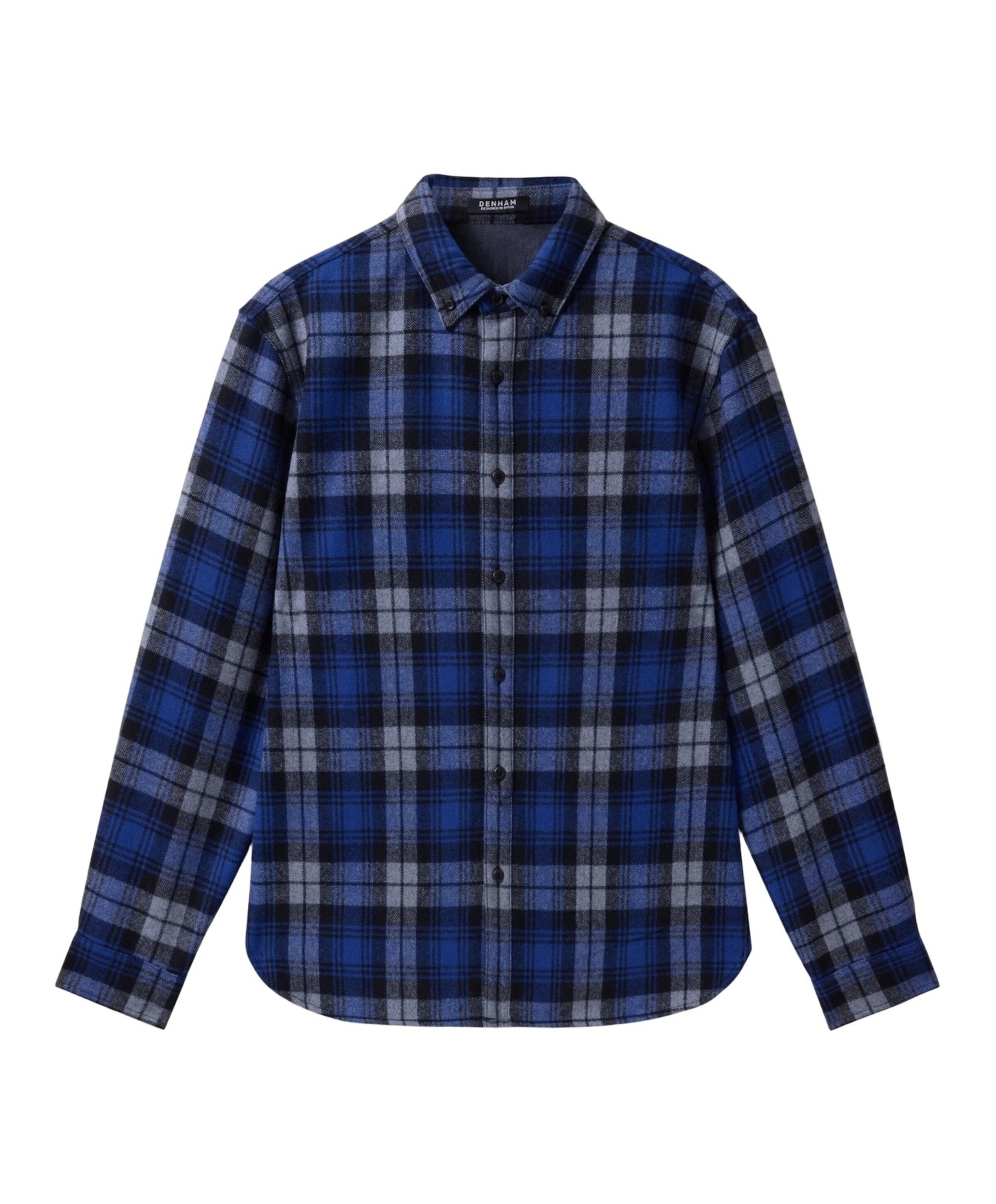 Heren overshirt blauw