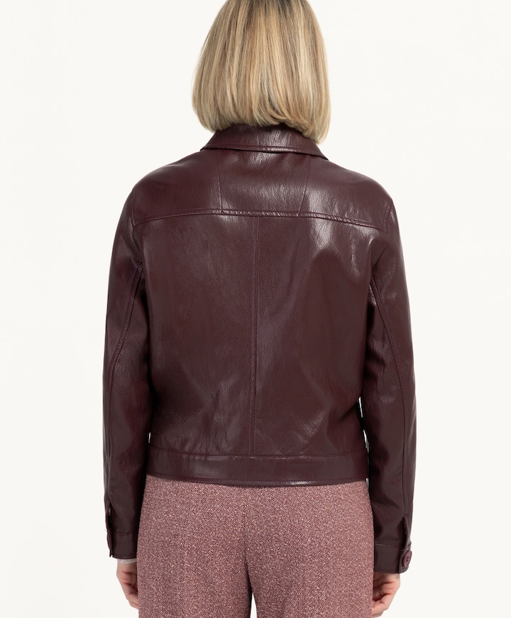 Dames jas bordeaux