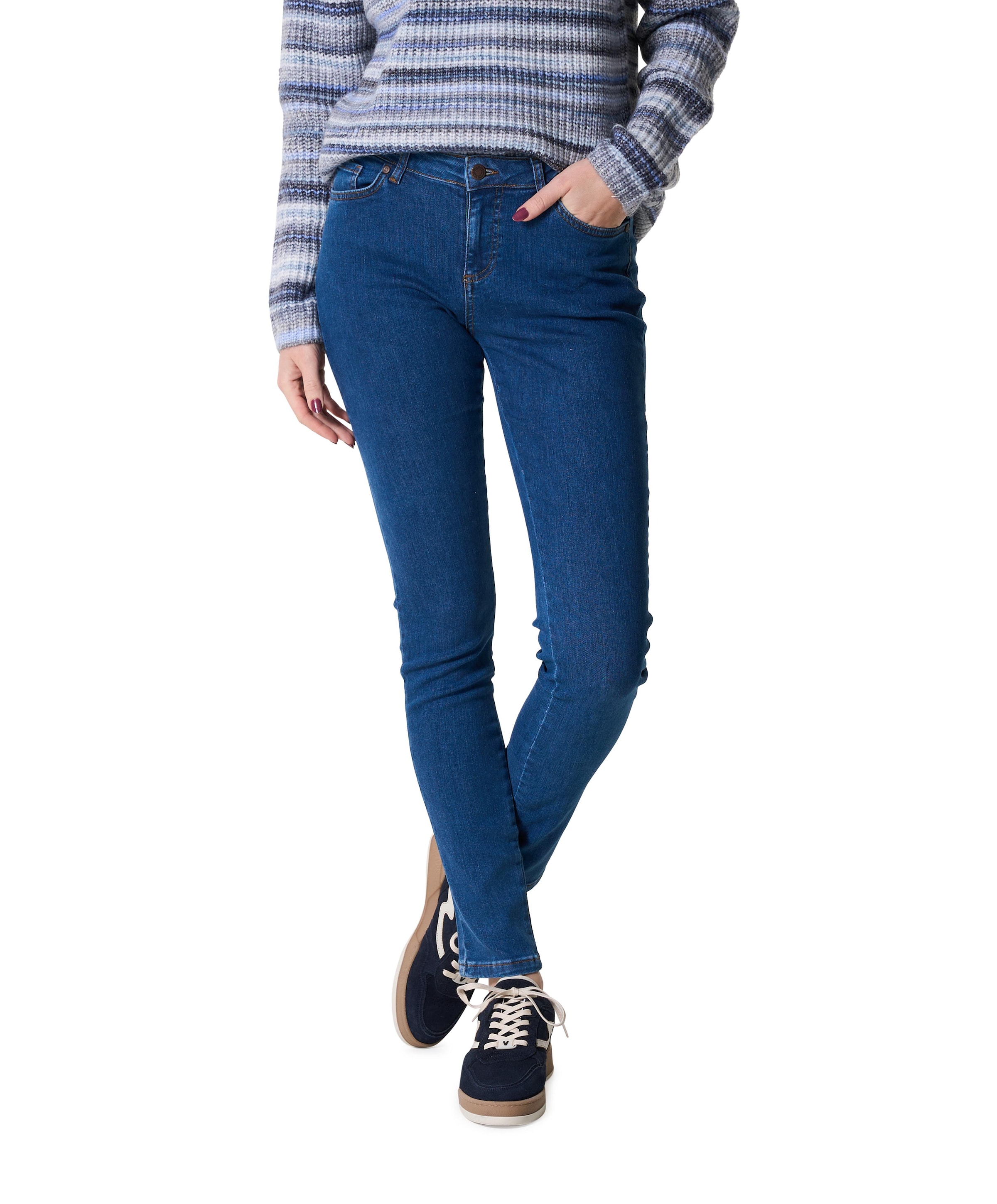 5 pocket dames jeans blauw