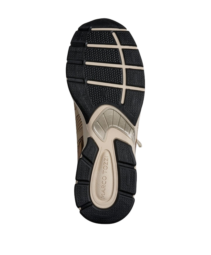 Lace-up dames sneakers beige