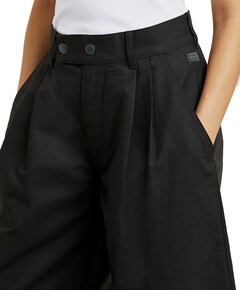 Pleated culotte wmn dames broek zwart