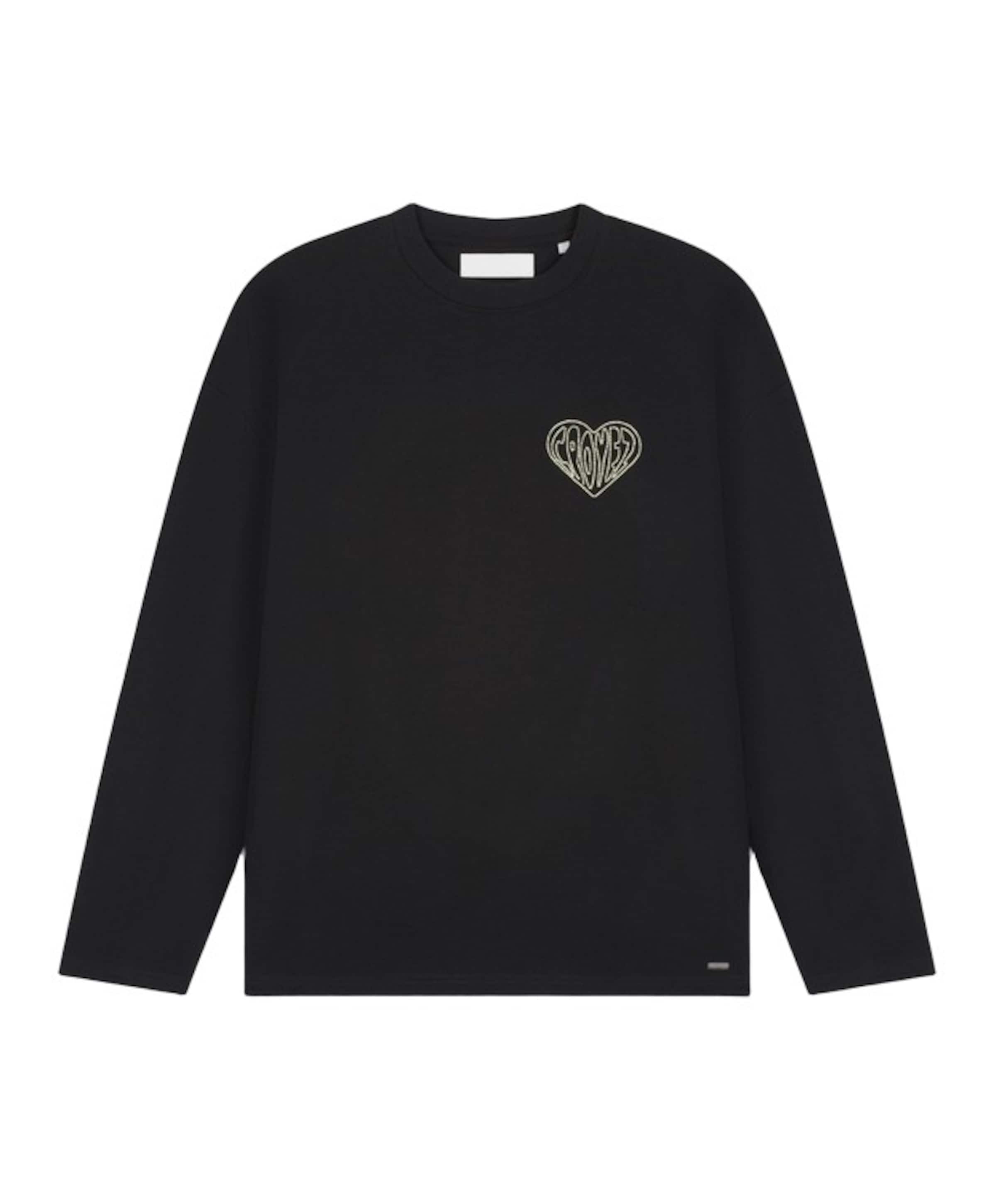 Heren longsleeve zwart