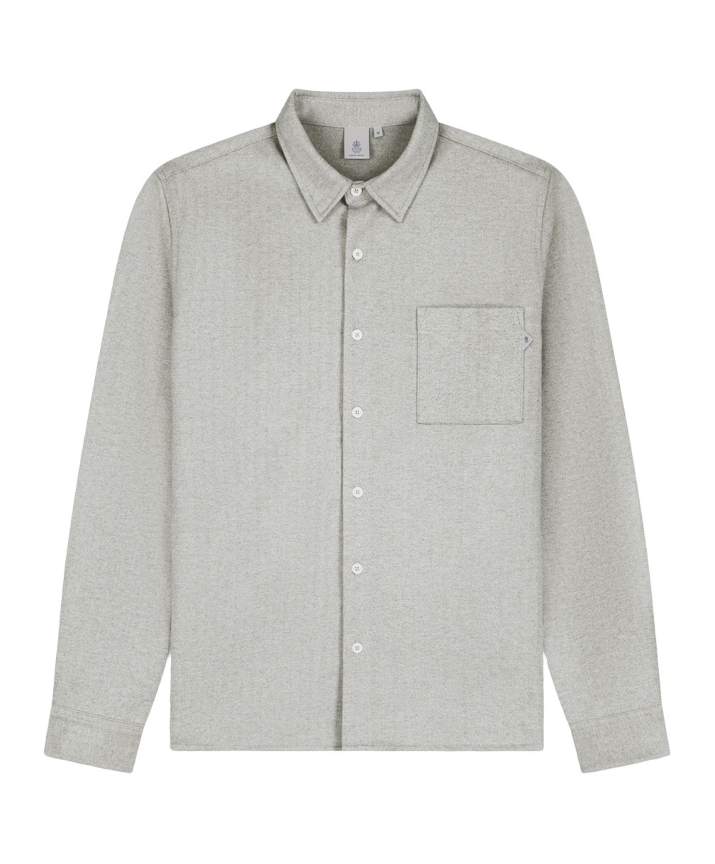 Heren overhemd lange mouw beige
