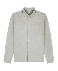 Heren overhemd lange mouw beige