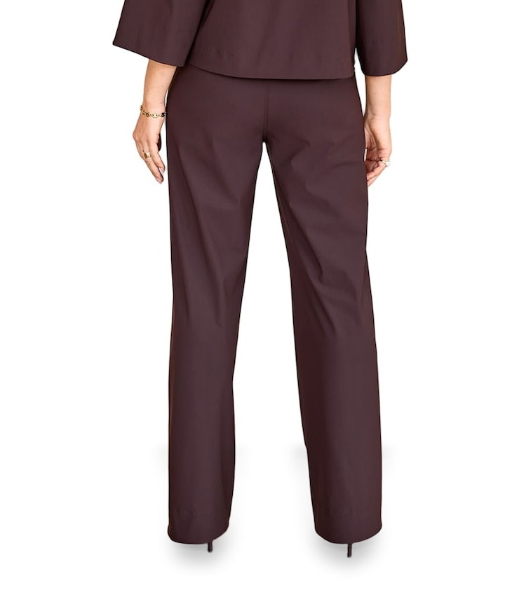 Lexie bonded trousers dames broek bruin