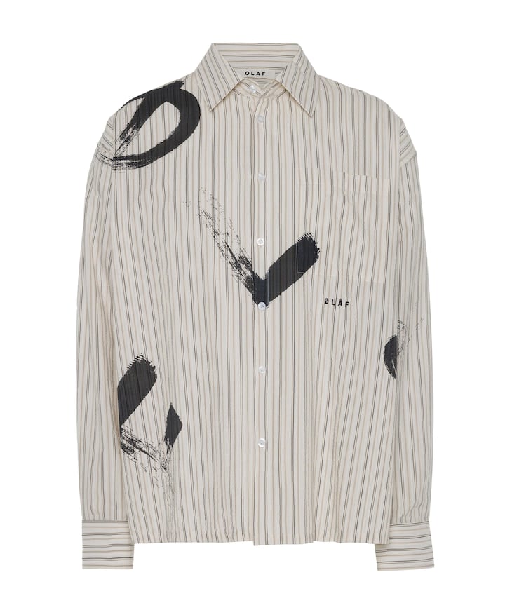 Heren overhemd lange mouw grijs