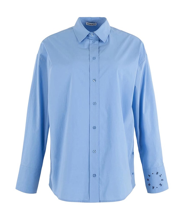 Dames blouse blauw