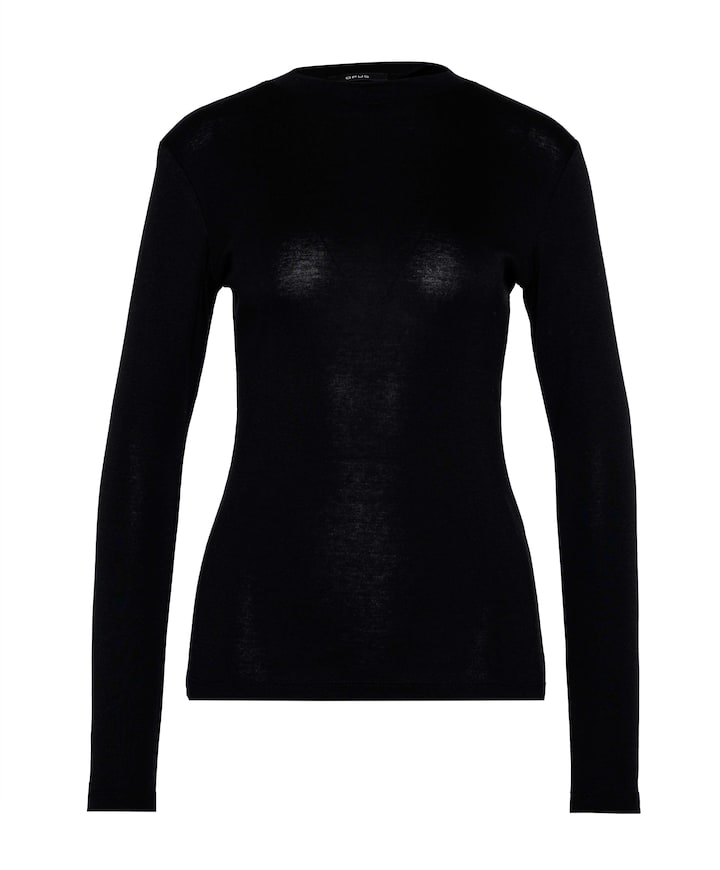 Dames longsleeve zwart