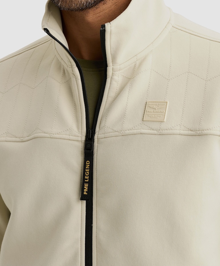 Heren vest ecru