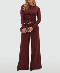 Dames longsleeve bordeaux