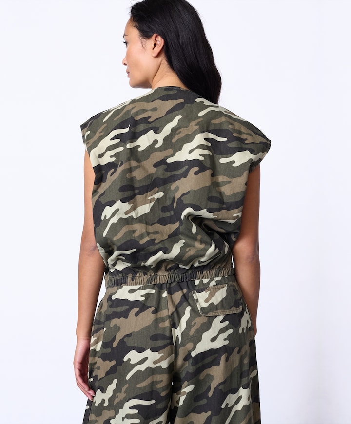 Dames gilet groen