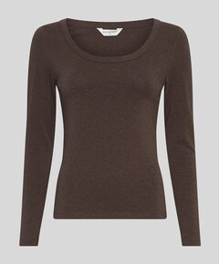 Dames longsleeve bruin