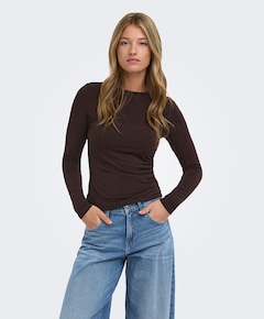 Dames longsleeve bruin