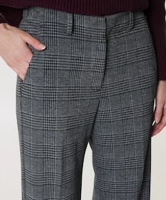 Wide leg Feminine dames broek grijs