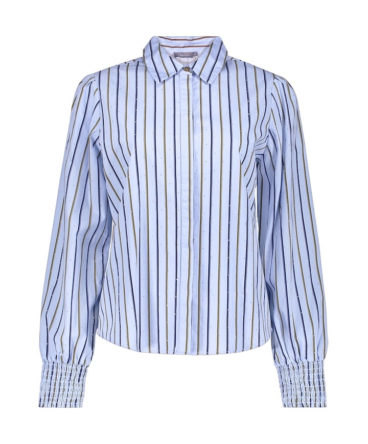 Dames blouse blauw