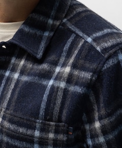Heren overshirt blauw