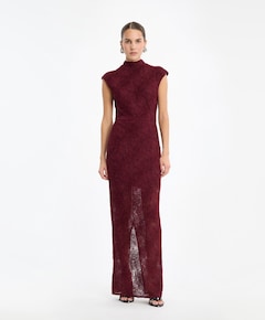 Dames jurk bordeaux