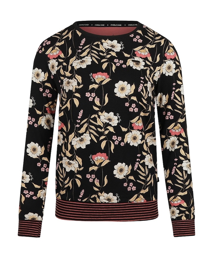 Dames pyjamatop zwart