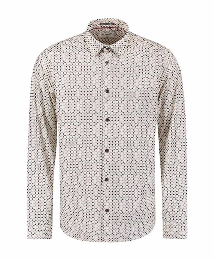 Overhemd lange mouw paars