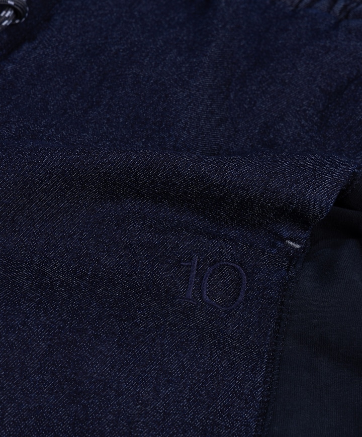 western chambray dames broek blauw