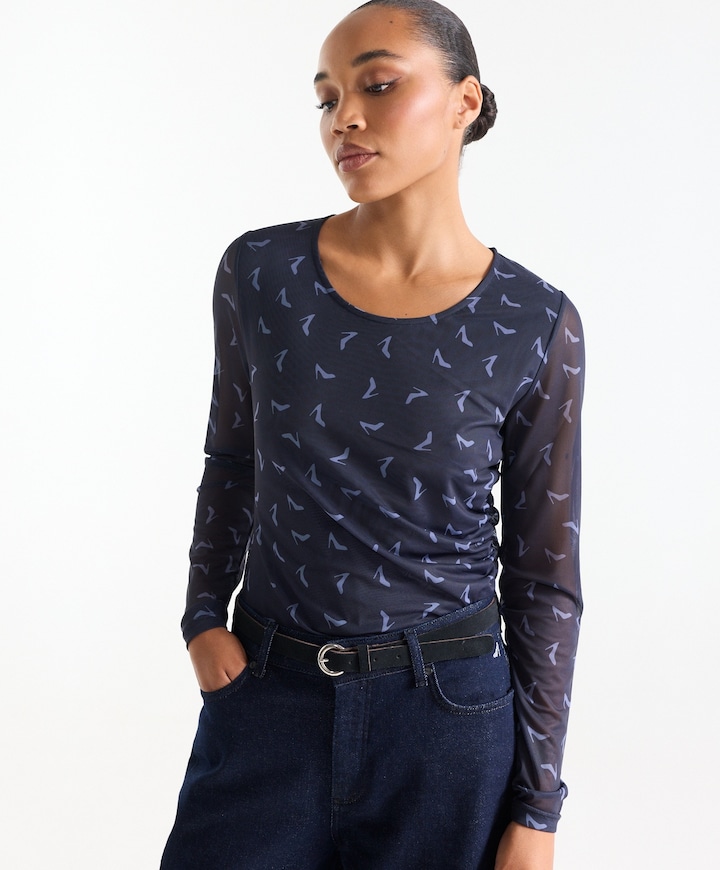Dames top blauw