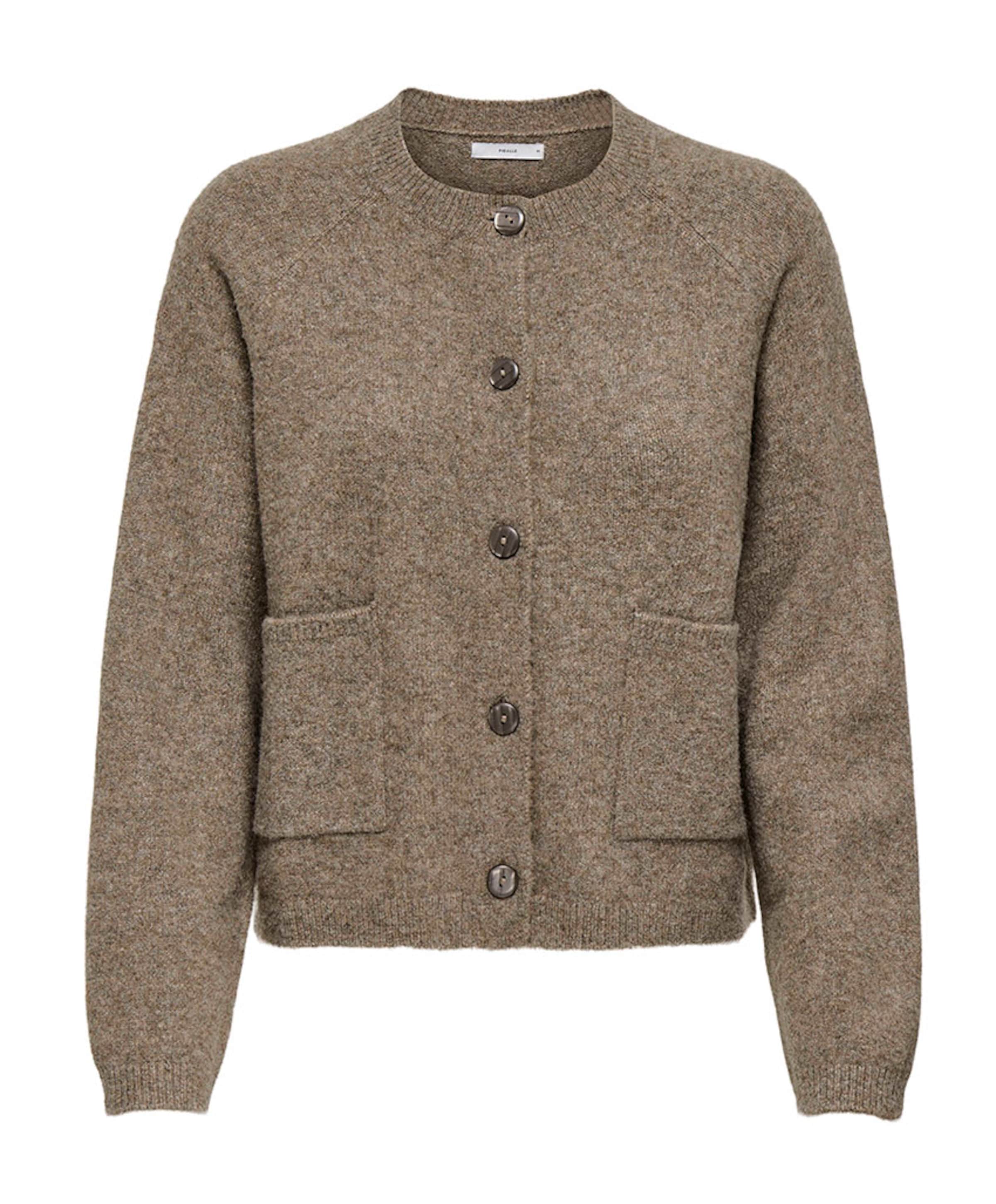 Dames vest bruin