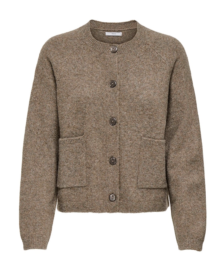 Dames vest bruin